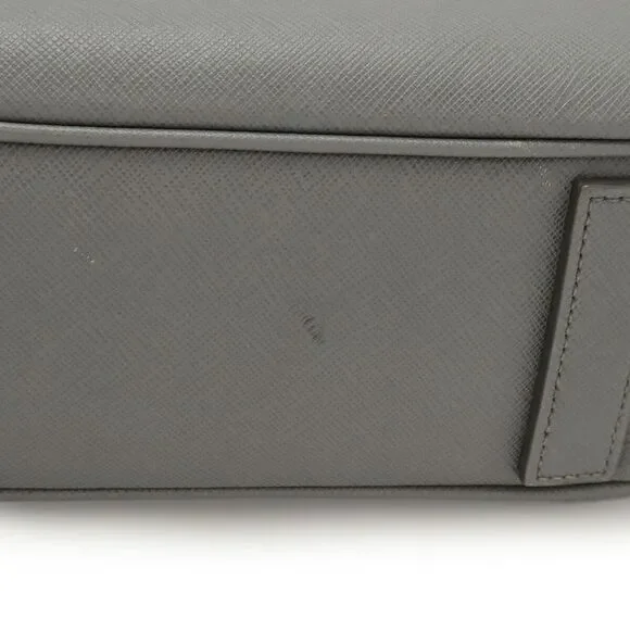 Prada Leather Triangle Logo Briefcase - Picture 4 of 9